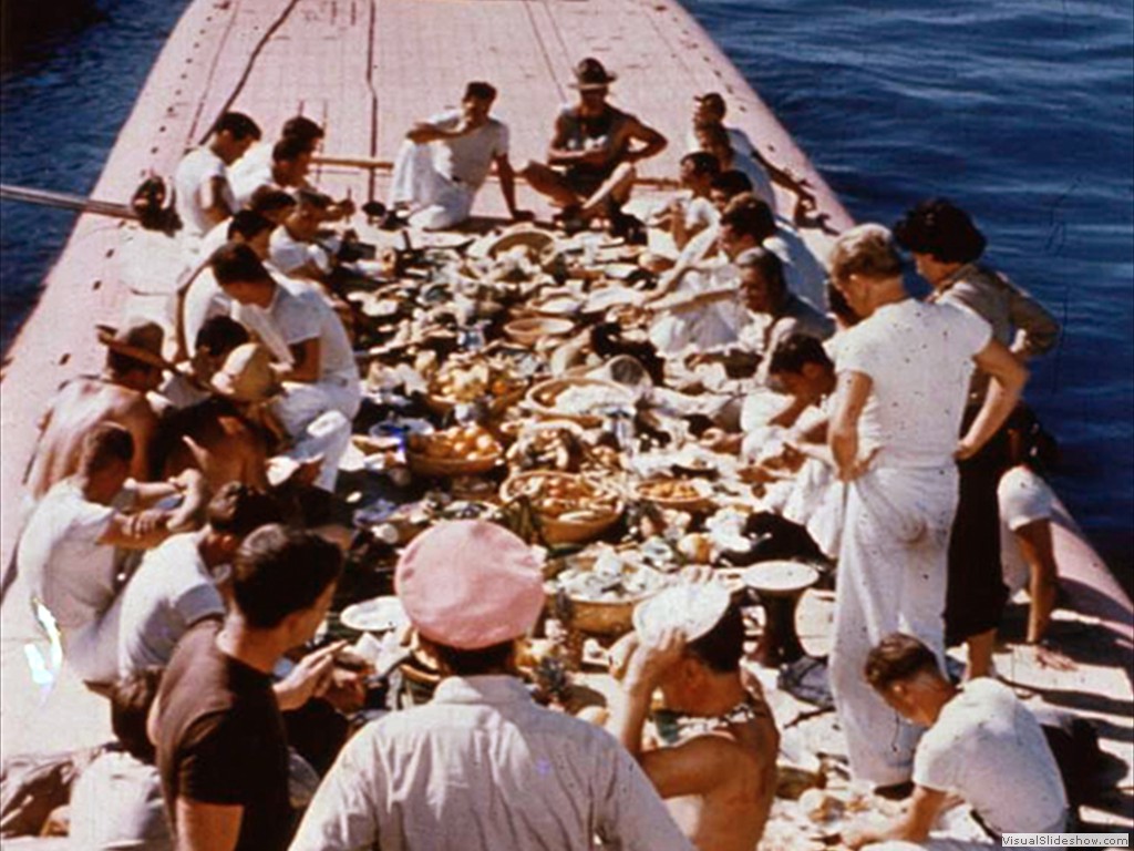 USS Balao (SS-285) Painted pink