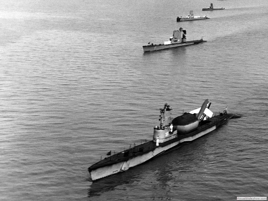 USS Barbero (SSG-317) with Regulas missile 1950